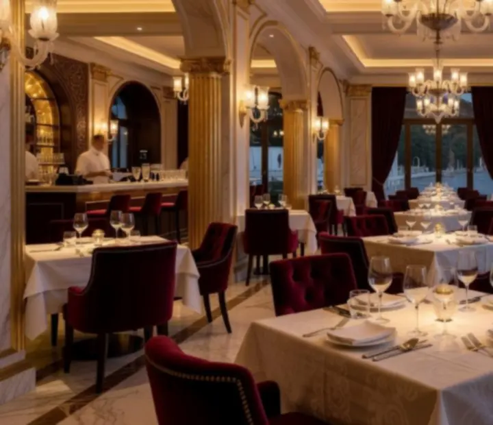 Luksuzni interijer restorana Croatera unutar casino prostora