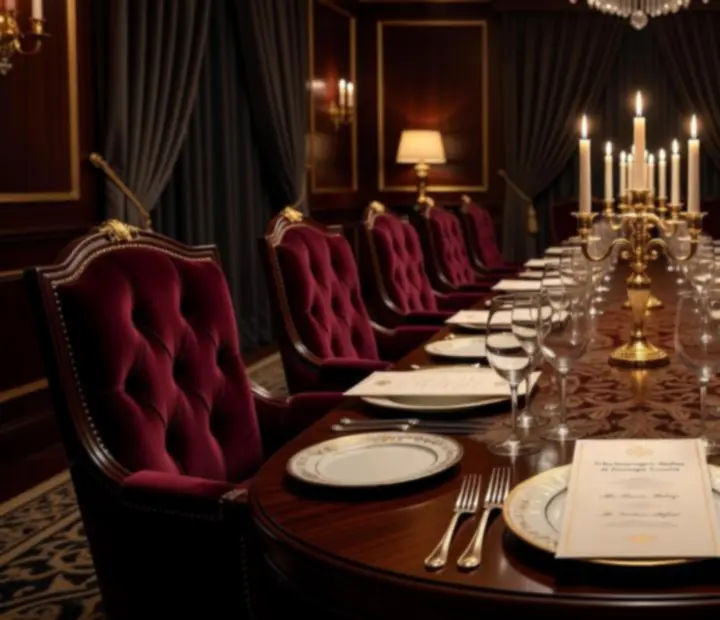 Ekskluzivni privatni stol u VIP prostoru restorana